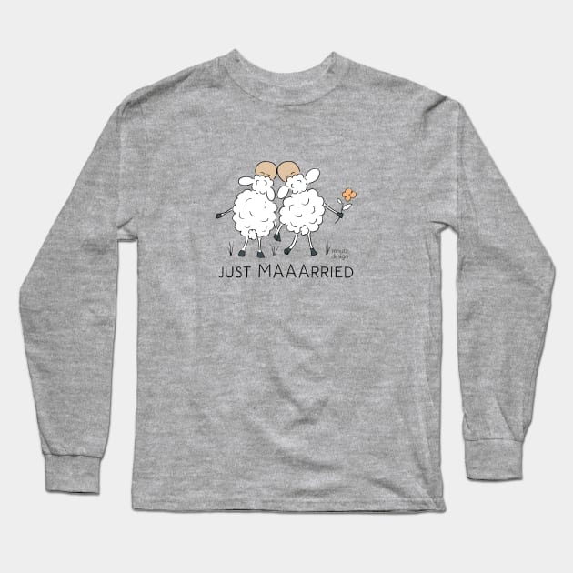 Sheep - wordplay - just married Long Sleeve T-Shirt by mnutz